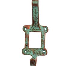 Antique Label Frame Iron Hooks 
