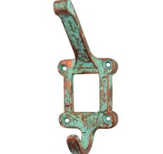 Antique Label Frame Iron Hooks 