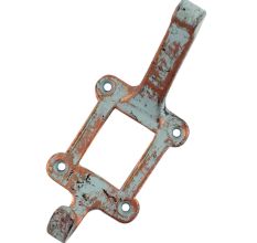 Antique Label frame Iron Hooks 