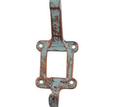 Antique Label frame Iron Hooks 
