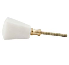 White Stone Square Dresser Knobs Online