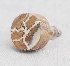 Natural Wooden Round Dresser Knobs Online