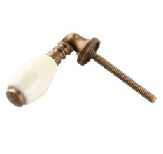 Solid Cream Drop Ceramic Dresser Knobs