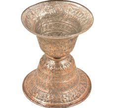 Traditional Copper Repousse Ugal-Daan(Spittoon)