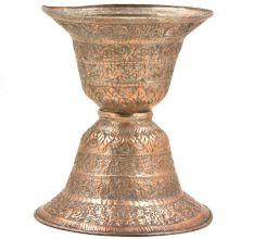 Traditional Copper Repousse Ugal-Daan(Spittoon)