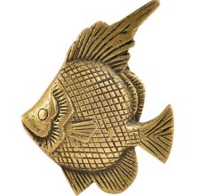 Engraved Design Fish Drawer Pull Knobs