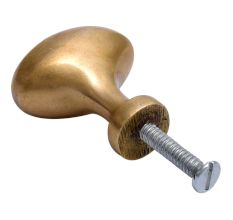 Plain Brass Drawer Knob