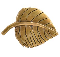 Brass Betal Leaf Shape Drawer Knob