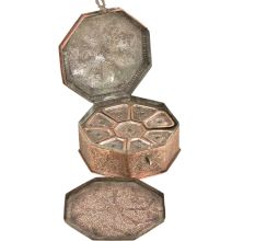 Brass Copper Container or Paan Daan  Betal Leaf Storage Box