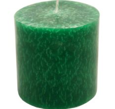 Decorative  Wax Candle Shaded Green
