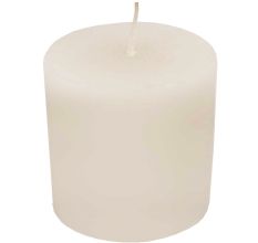 Decorative  Wax Candle In White