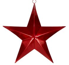 Iron Hanging Star In Red