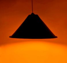 Black Conical Shaped Rustic Metal Lamp Shade