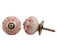 Red Flower Knob