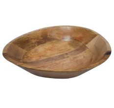 Wooden Oval Bowl