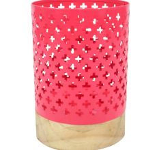 Metal/Wood  Hurricane With Base