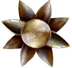 Dhokra Lotus Candle Stand