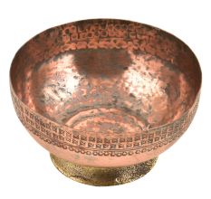 Vintage Hand Hammered Starry Sun Designed Bowl