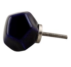 Solid Navy Blue Octagon Ceramic Knobs Online