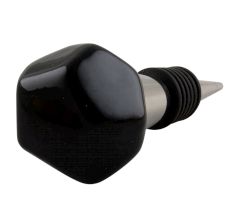 Solid Black Octagon Ceramic Wine Stopper Online