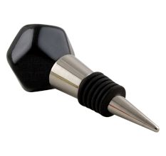 Solid Black Octagon Ceramic Wine Stopper Online
