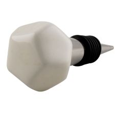 Solid Black Octagon Ceramic Wine Stopper Online
