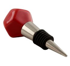 Solid Red Octagon Ceramic Wine Stopper Online