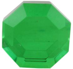 Green Flat Octagon Dresser Glass Wine Stopper Online