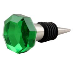 Green Flat Octagon Dresser Glass Wine Stopper Online