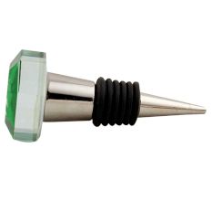 Green Flat Octagon Dresser Glass Wine Stopper Online