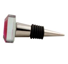 Queen Pink Flat Octagon Dresser Glass Wine Stopper Online