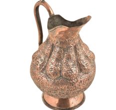 Handcraftedï¿½Ornate Repousse Brass Copper Pitcherï¿½Jug