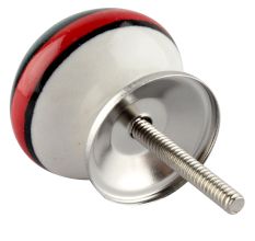 Forest Green And Red Strip Ceramic Cabinet Knobs Online
