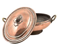 Engraved Rice Bowl With Deliate Design On The Lid And Handles