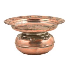 Copper Home Decor Spitoon Bowl With Lid