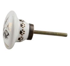 Abyssinian Cat Face Golden pattern Ceramic Cabinet Knobs Online