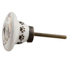 Havanese Dog Face Golden pattern Ceramic Dresser Knobs Online