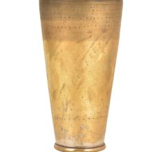 Old Hand Carved Brass Lassi Glass Brass Tumbler