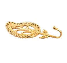 Tribal Brass Parsely Ornate Design Wall Hook 