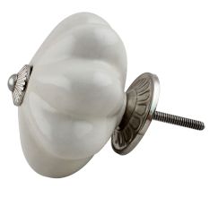 Solid Cream Big Ceramic Dresser Knobs Online
