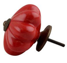Solid Red Big Ceramic Dresser Knobs Online