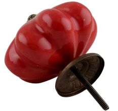 Solid Red Big Ceramic Dresser Knobs Online