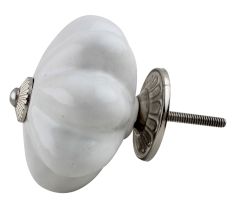 Solid White Big Ceramic Cabinet Knobs Online