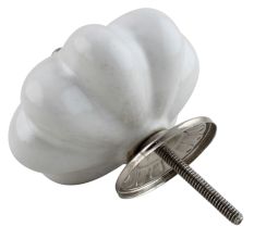 Solid White Big Ceramic Cabinet Knobs Online