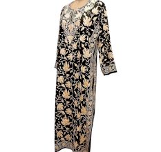 Embroidered Designer Black Color Long Kurti Fabric