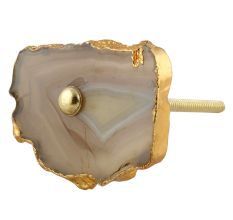 Brown Agate Stone Cabinet Knobs Online