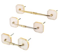 Pink Rose Square Quartz Stone Bridge Handles Online