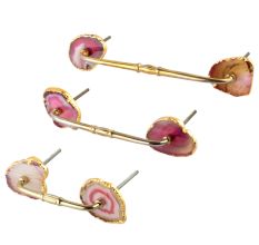 Pink Agate Stone Bridge Handles Online