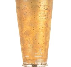 Lassi Glass North Indian Brass Hand Carved Glass