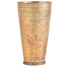 Handmade Traditional Brass Punjabi Lassi Glass Or Tumbler
